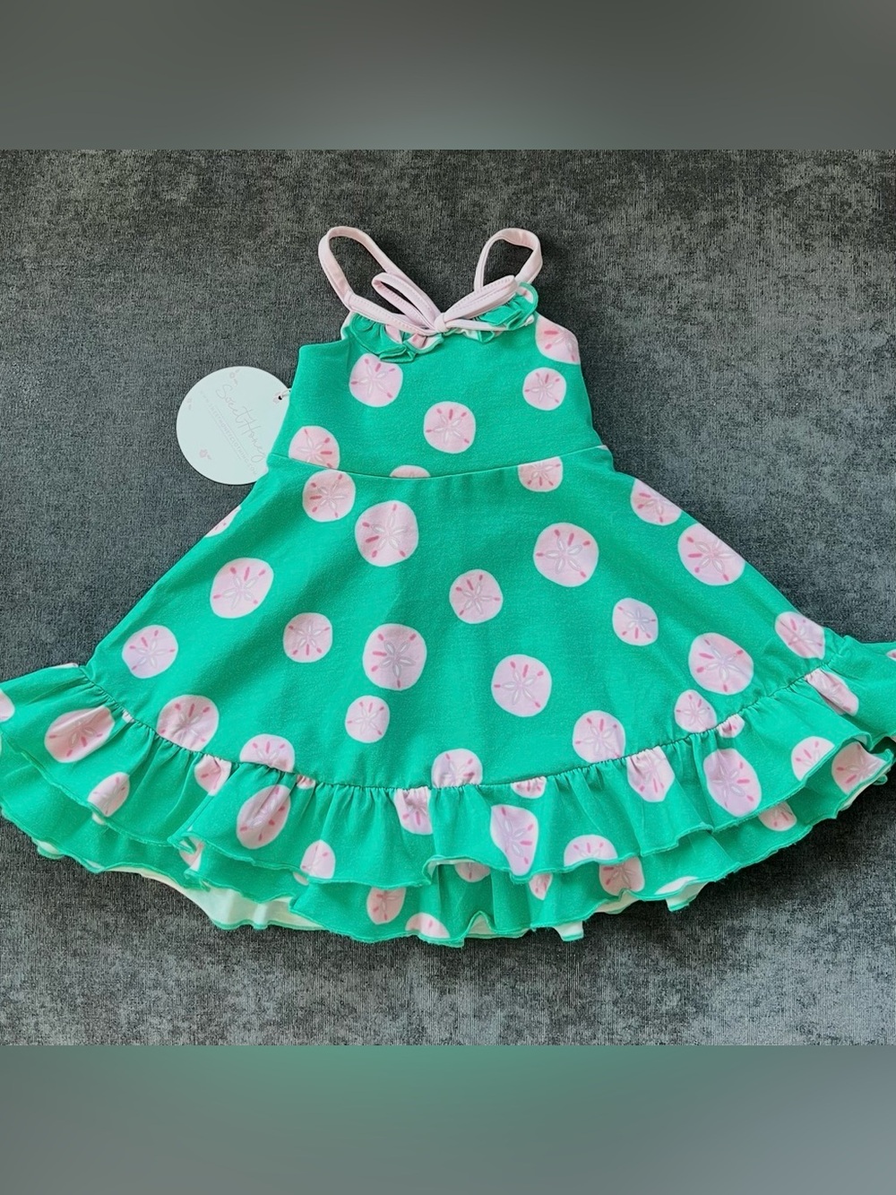 NWT SweetHoney Vintage Dancer Dress in Sand Dollar Size 12 Months